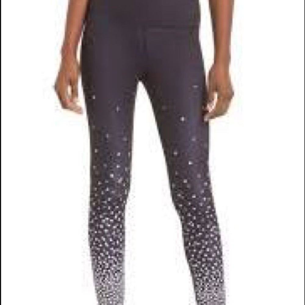 Kate spade falling hearts leggings large new